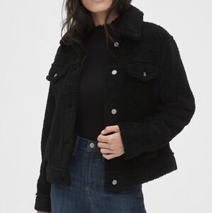 Black Sherpa jacket - Hollister - XS